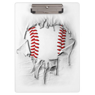 Torn Baseball Clipboard