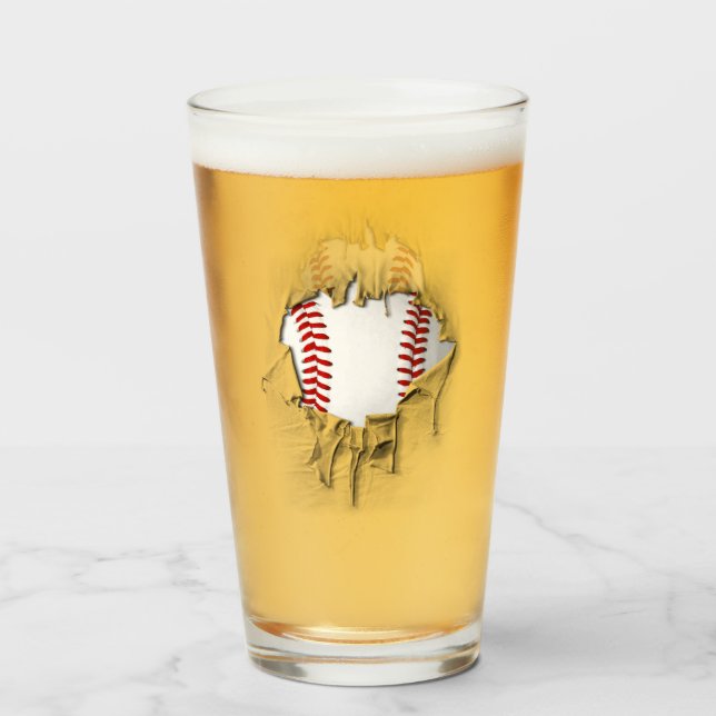 Torn Baseball Glass (Front Filled)