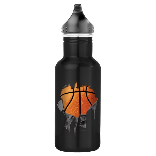 Torn Basketball 532 Ml Water Bottle (Right)