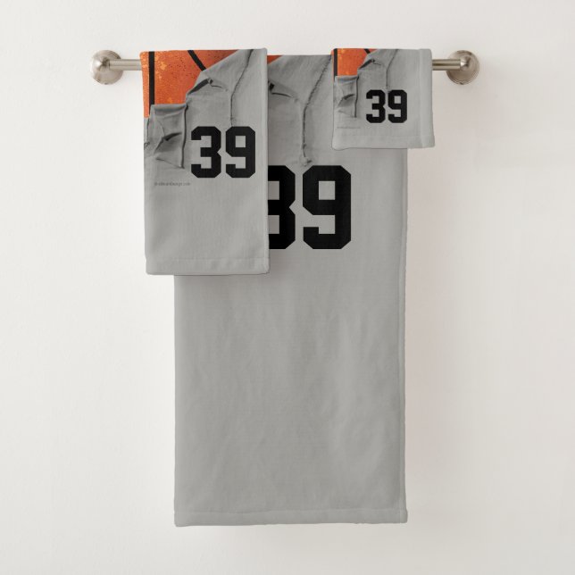 Torn Basketball Bath Towel Set (Insitu)