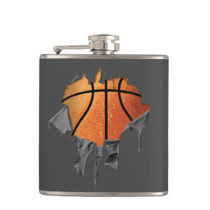 Torn Basketball Hip Flask