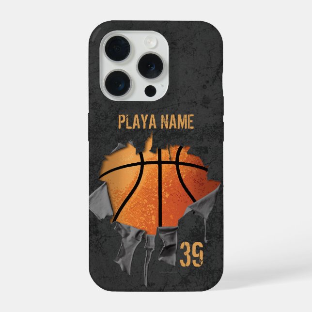 Torn Basketball iPhone Case (Back)