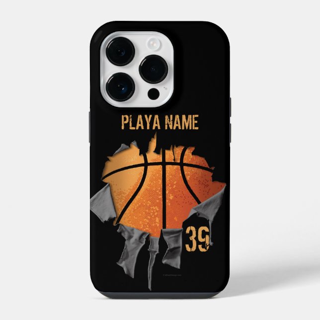 Torn Basketball iPhone Case (Back)