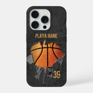 Torn Basketball iPhone 15 Pro Case