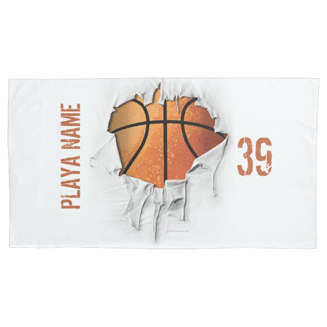 Torn Basketball Pillowcase (Front)