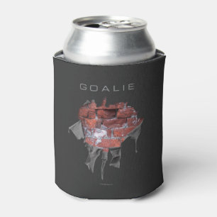 Torn Brick Wall Goalie (Hockey) Can Cooler