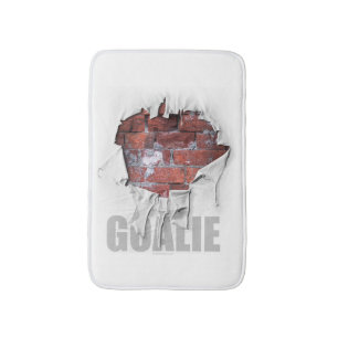 Torn Brick Wall Goalie (Soccer) Bath Mat