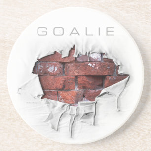 Torn Brick Wall Goalie (Soccer) Coaster