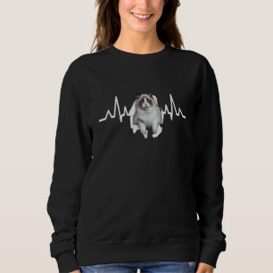 Torn Cloth Snowshoe Birman Himalayan Heartbeat Rag Sweatshirt