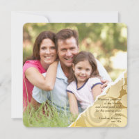 Torn Edges Photo Holiday Card