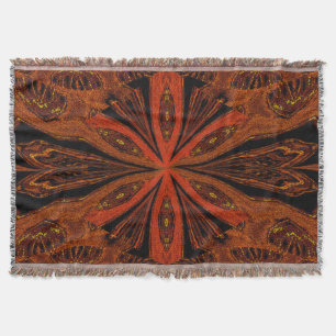 Torn Flower Throw Blanket