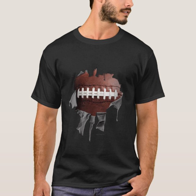 Torn Football Dark Tee (Front)