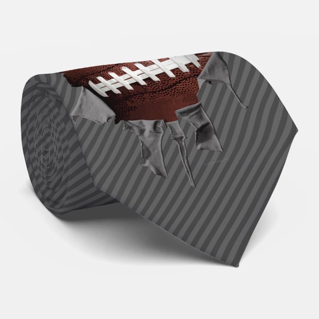 Torn Football Tie (Rolled)