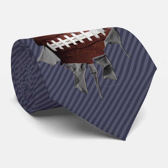 Torn Football Tie (Rolled)