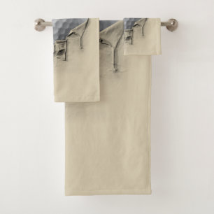 Torn Golf Ball Bath Towel Set