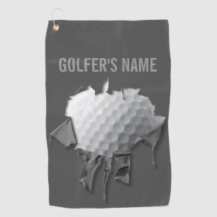 Torn Golf Ball (Customisable) Towel
