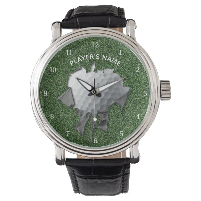 Torn Golf Ball Wristwatch (Front)