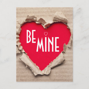 Torn Paper Heart Postcard