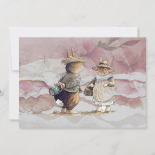 torn paper peter rabbit invitation