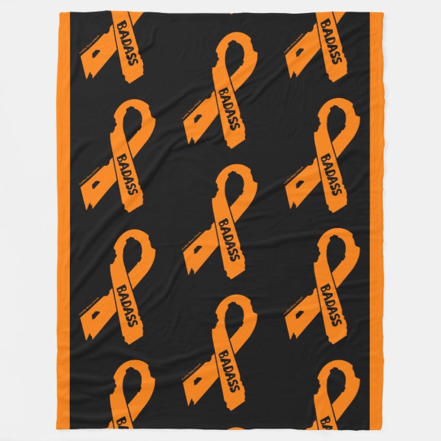 Torn Ribbon/Badass...RSD/CRPS Fleece Blanket (Front)