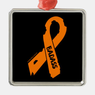 Torn Ribbon/Badass...RSD/CRPS Metal Ornament