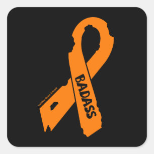 Torn Ribbon/Badass...RSD/CRPS Square Sticker