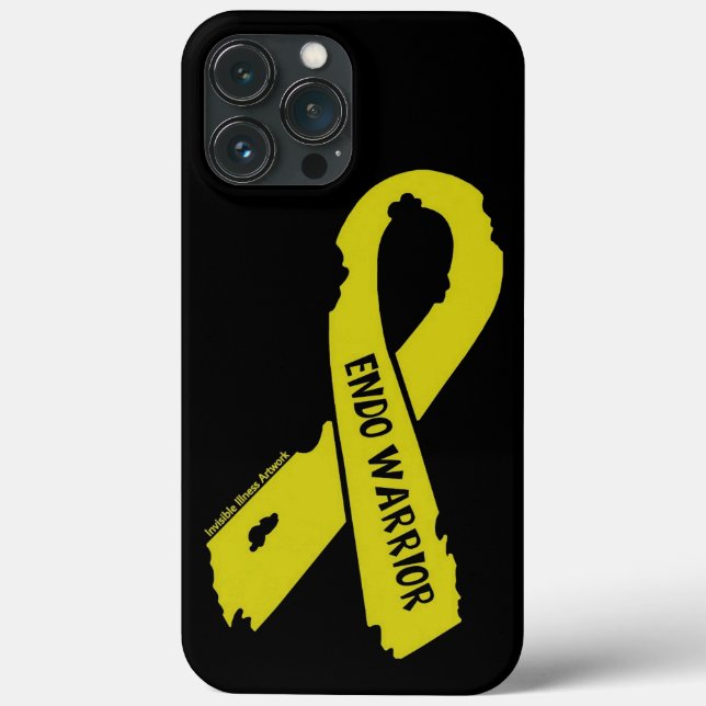 Torn Ribbon/Warrior...Endometriosis Case-Mate iPhone Case (Back)