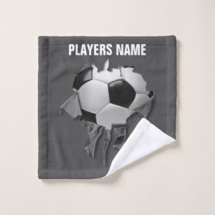 Torn Soccer Bath Towel Set