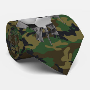 Torn Soccer (camo/personalised) Neck Tie