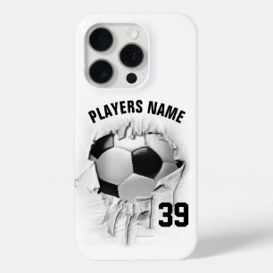 Torn Soccer Pesonalized White Case