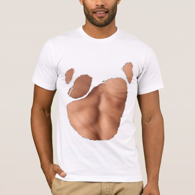 Torn T-shirt With Fake Abs (Light Skin) (Front)