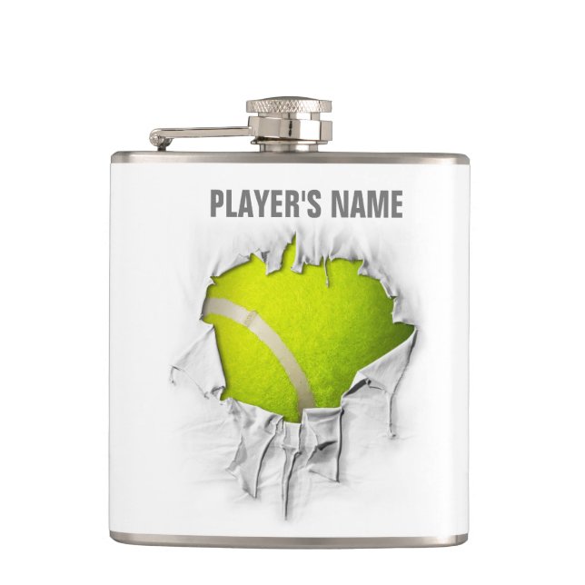 Torn Tennis Flask (Front)