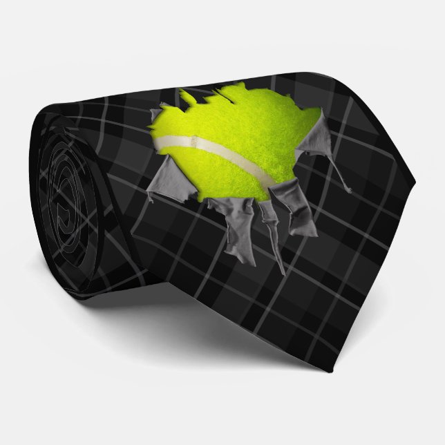 Torn Tennis Neck Tie (Rolled)
