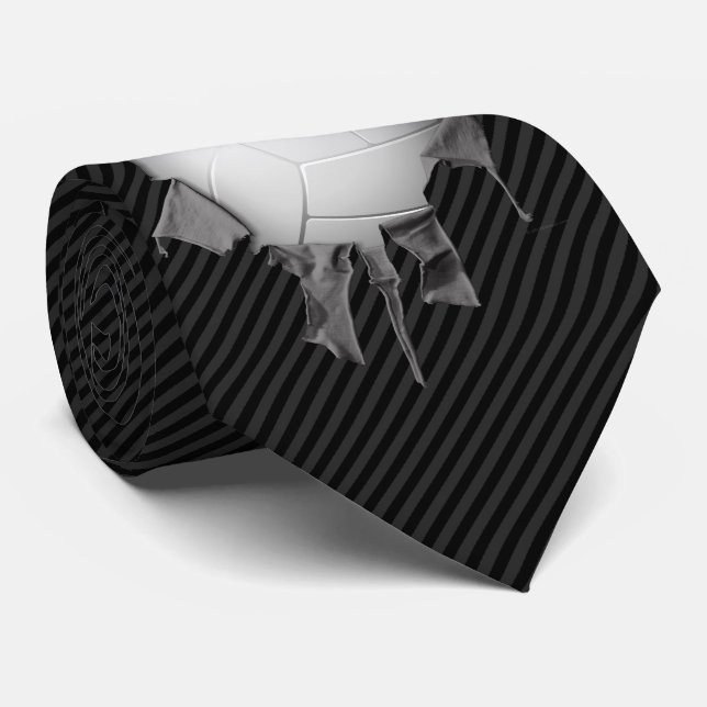 Torn Volleyball Neck Tie (Rolled)