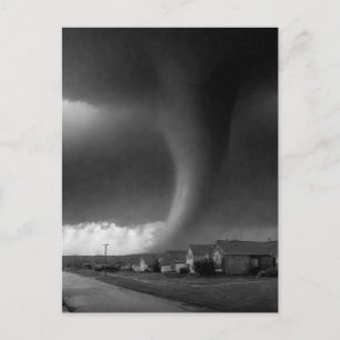 Tornado B&W Postcard
