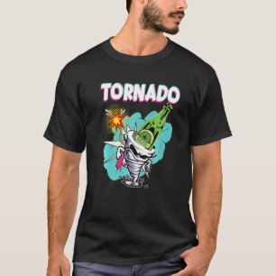 Tornado Beer Drinking Tornado Rotation Beer Funny T-Shirt