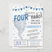 Tornado Birthday Party Invitation