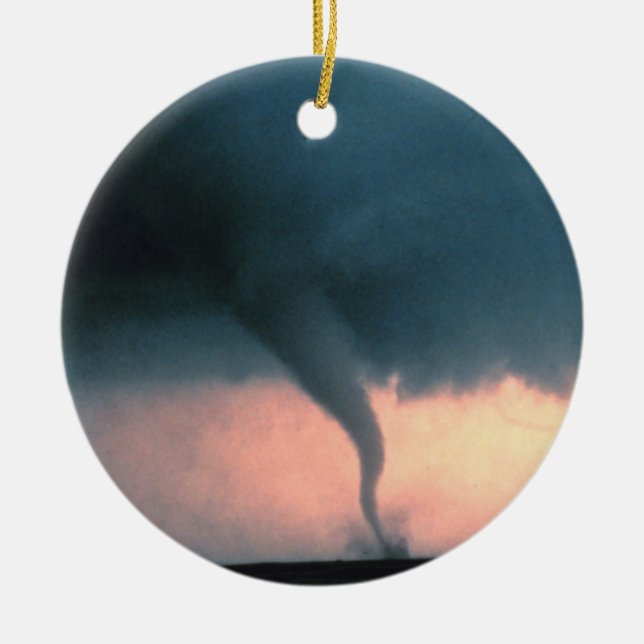 Tornado Ceramic Ornament (Front)