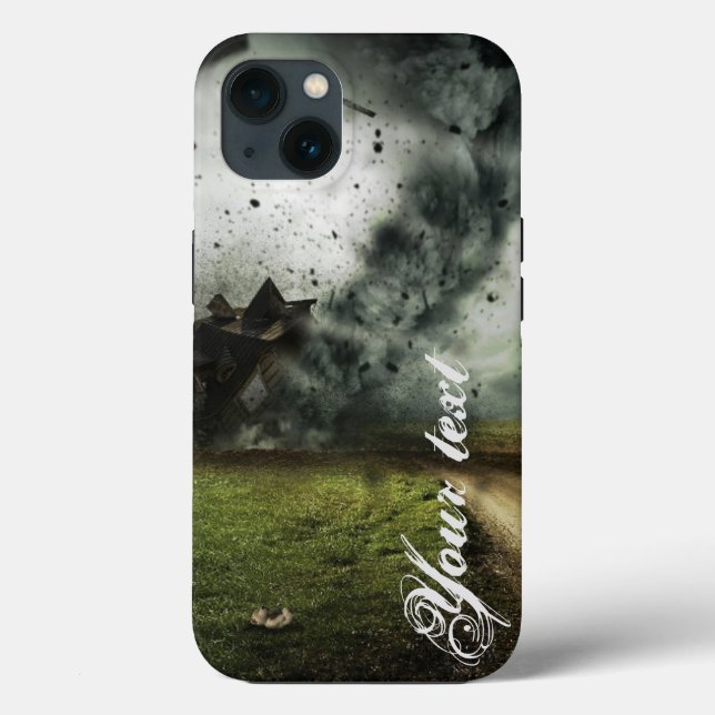 Tornado destroying house storm meteorology  Case-Mate iPhone case (Back)