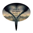 Tornado Heart Cake Topper w/Names and Curlz font