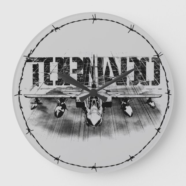 Tornado IDS Round (Large) Wall Clock (Front)
