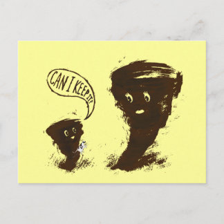 Tornado Kid witth Cow Postcard
