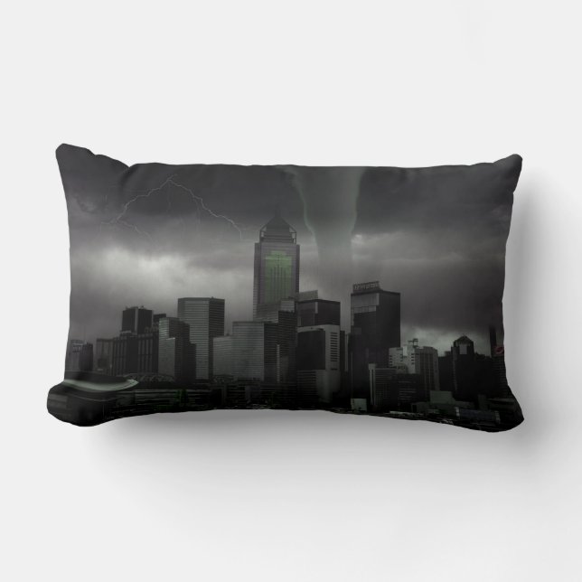 Tornado lumbar throw pillow. cushion (Front)