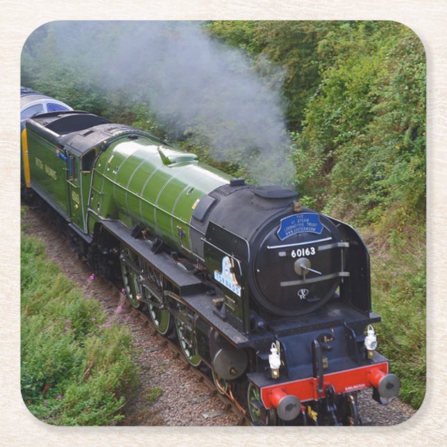 Tornado Nene Valley Railway Square Paper Coaster (Front)