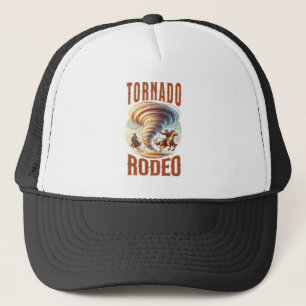 Tornado Rodeo Cowboys Tee Shirt - Western Graphic  Trucker Hat