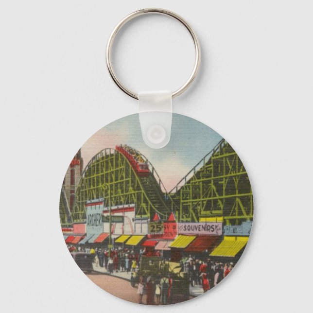 Tornado Roller Coaster - Coney Island NY /The Bobs Key Ring (Front)