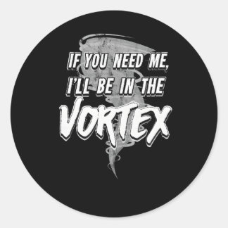 Tornado Season Storm Chaser Classic Round Sticker