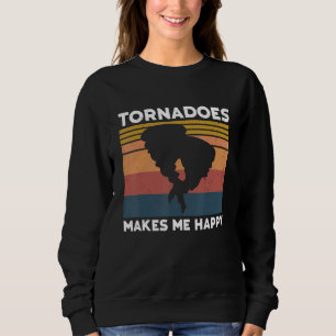 Tornado Storm Hurricane Weather Meteorologist Torn Sweatshirt
