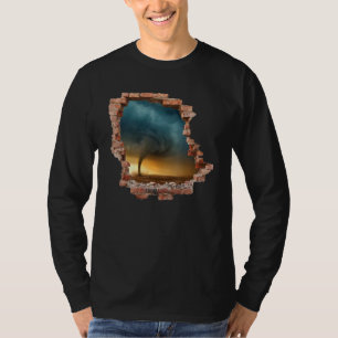 Tornado Storm Wall Destruction Hurricane Chaser Me T-Shirt
