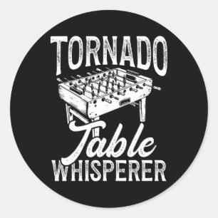 Tornado Table Whisperer Foosbyll Classic Round Sticker